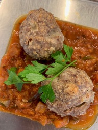 Boulettes, ratatouille de légumes et spirelli complets - Mardi