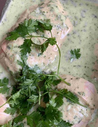 Emincé de poulet sauce au cerfeuil, légume de saison et riz complet - Mardi