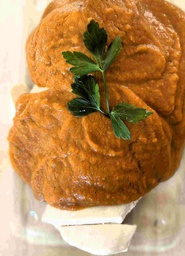 Emincé de poulet à la sauce tandoori revisitée au lait de coco, riz complet et légumes de saison - Mardi